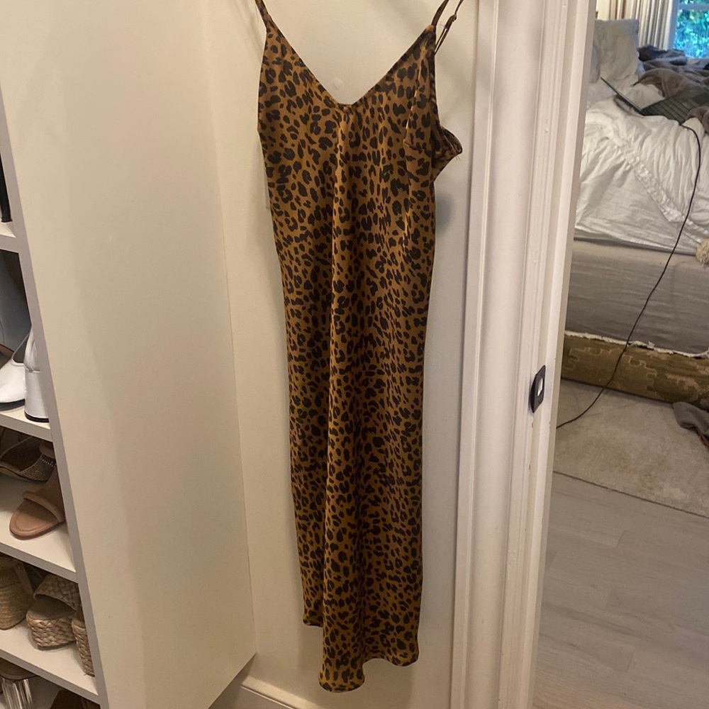 A.L.C label removed leopard cheetah dress XS
